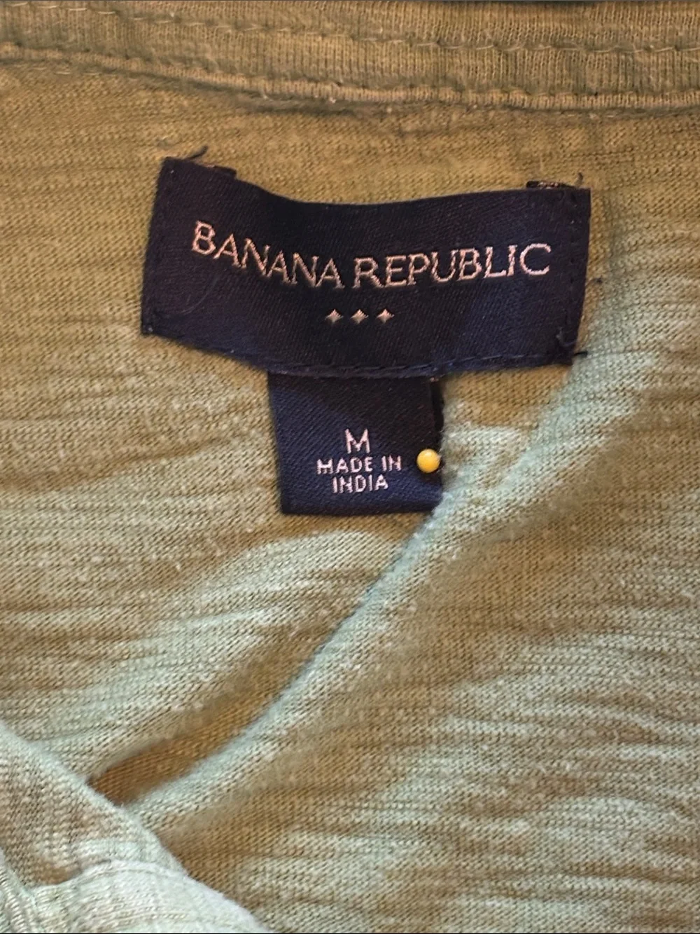 Banana Republic Green Short-Sleeve Pocket Polo